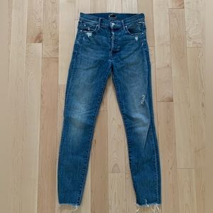 Mother Stunner Ankle Fray in Graffiti Girl